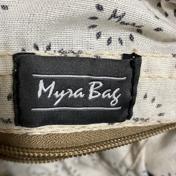 Myra Anthropologie Bag Naive Crossbody Canvas Leather women large boho retro y2k - Picture 13 of 14